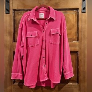 Aerie lumberjane waffle shirt